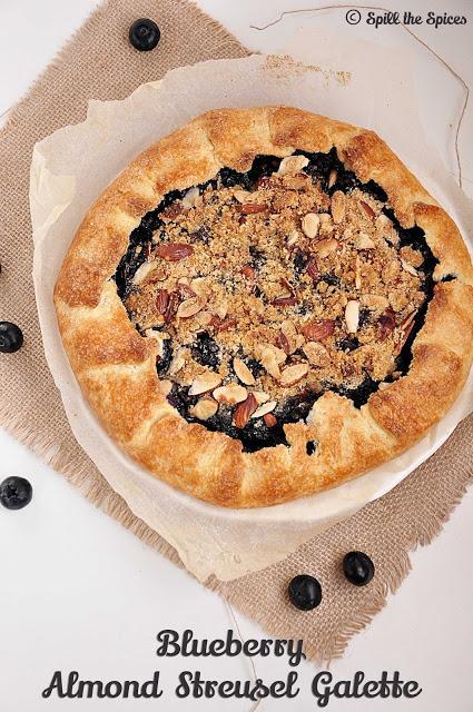 Blueberry Almond Streusel Galette