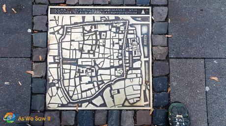 Map of old walled Cologne