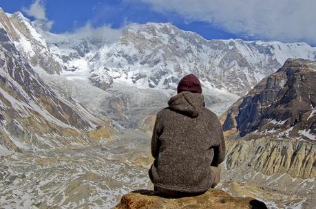 The Annapurna Sanctuary is a high glacial basin lying 40 ...