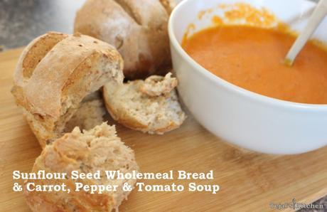 Sunflower Seed Wholemeal Bread & Carrot Pepper Tomato Soup