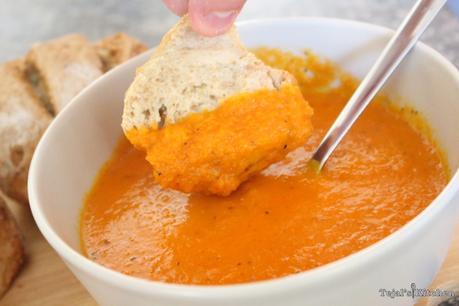 Sunflower Seed Wholemeal Bread & Carrot Pepper Tomato Soup