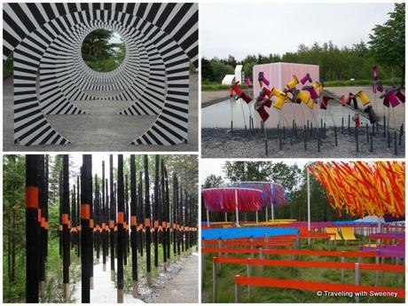 Selected works from the 16th International Garden Festival from top left: 