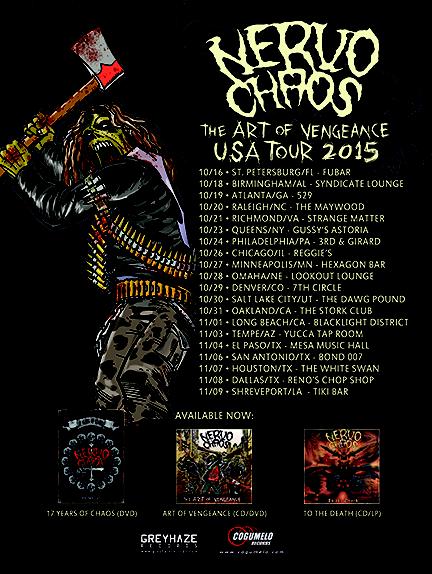 NERVOCHAOS to invade North America on  The Crucified Resurrection Tour