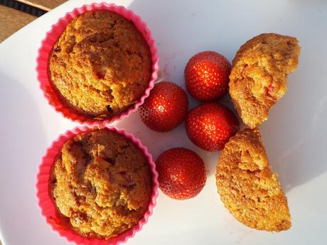 Strawberry Muffins with Jubilee Strawberries