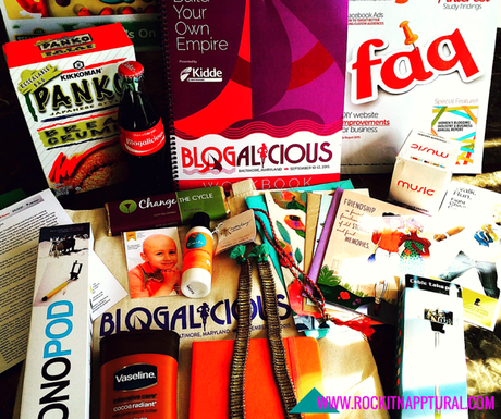 blogalicious swag bag 2015