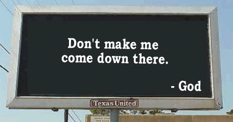 Texas United God billboard