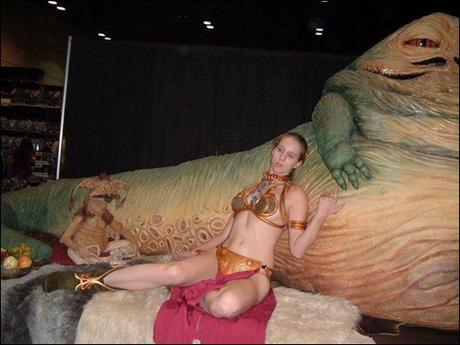 Sheikahchica Cosplay as Princess Leia (Slave) Version 2.0 (Photo by unkown)