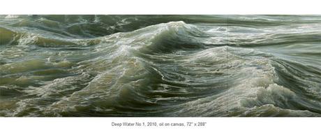 Photo-realist art - Ran Ortner - layers of the sea