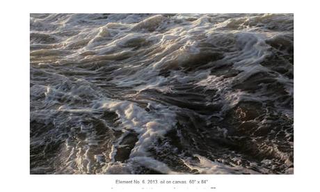 Photo-realist art - Ran Ortner - layers of the sea