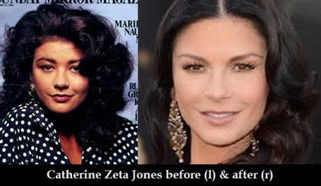 Catherine Zeta Jones before & after