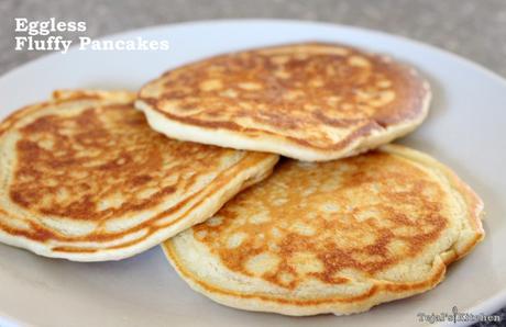 Eggless Fluffy Pancakes
