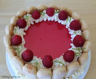 Raspberry & Lime Charlotte Russe: GBBO Week #7