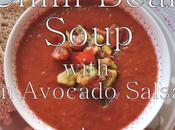 Chilli Bean Soup with Avocado Salsa