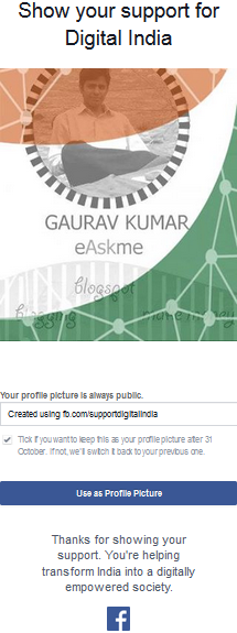 Support Digital India : Gaurav Kumar and Mark Zukerberg : eAskme Support Digital India : Gaurav Kumar and Mark Zukerberg : eAskme