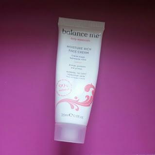 Balance Me Moisture Rich Face Cream.