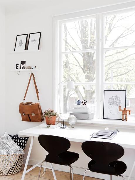study, studio, office, home office, desk, interior design, interior decoration, interior styling, styling: 