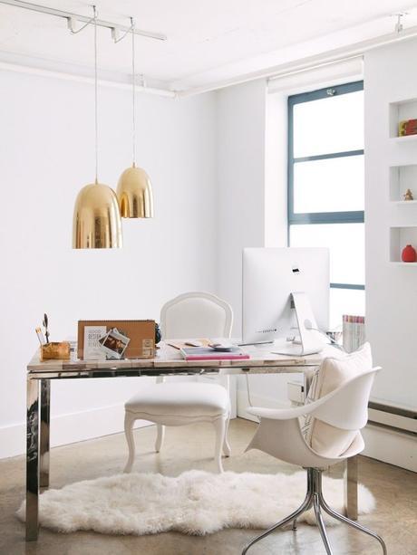 These pendants are amazing! Love the light in the space too..incredible!  (Remodelista's Francesca Connolly's Home - Brooklyn Interior Design): 
