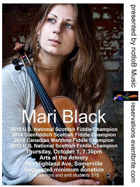 2015 U.S. National Scottish Fiddle Champion Mari Black in Somerville 10/1