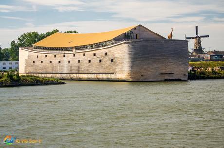 Noah's ark has been rebuilt to scale in the Netherlands.