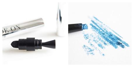 Klara Cosmetics Gel Glide On Eyeliner Review swatches azure blue 2