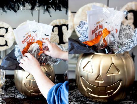 Halloween Party // Trick-Or-Treat Almond Bark and BOO Kit DIY