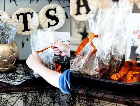 Halloween Party // Trick-Or-Treat Almond Bark and BOO Kit DIY