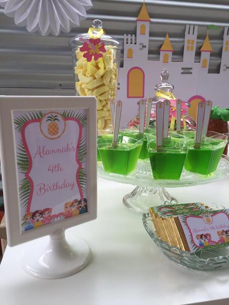 When in warm and beautiful Queensland a gorgeous Tropical Princess Party is in order by Glitter and Glue Designs