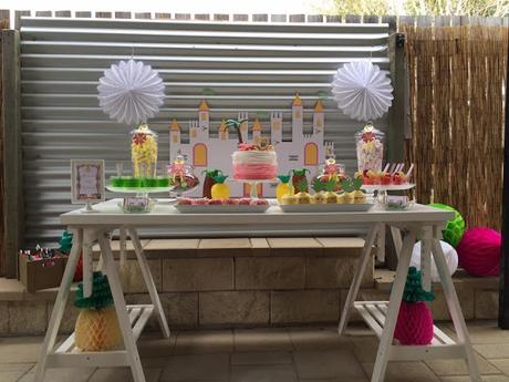 When in warm and beautiful Queensland a gorgeous Tropical Princess Party is in order by Glitter and Glue Designs