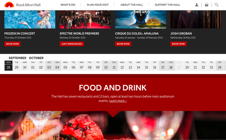Royal Albert Hall: how mobile first strategy led to a stunning website design