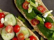 Cucumber Tomato Sandwich with Hummus (for World Vegetarian Day)