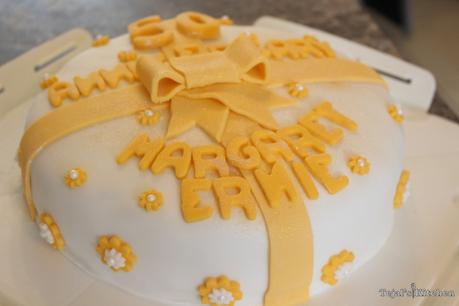 Light Fruit Anniversary Cake