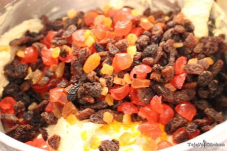 Light Fruit Anniversary Cake