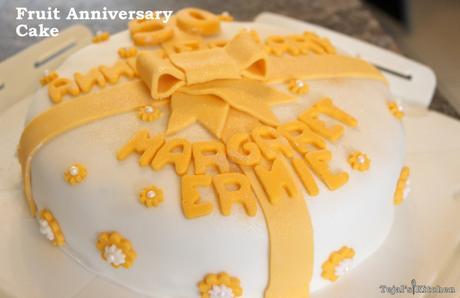 Light Fruit Anniversary Cake