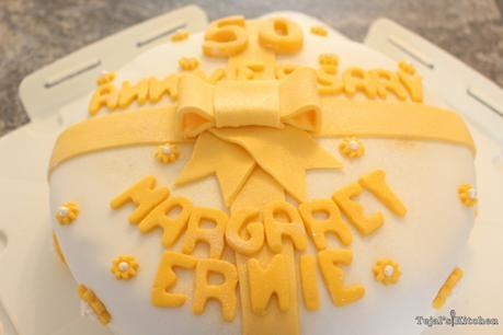 Light Fruit Anniversary Cake