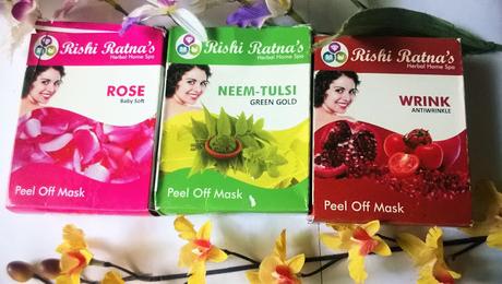 Rishi Ratna Remedies Herbal Home Spa Peel Off Masks Review