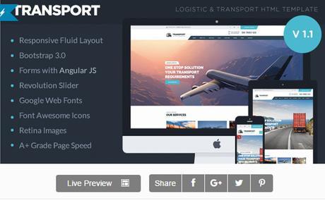 Transport - Logistic, Transportation & Warehouse HTML5 Template