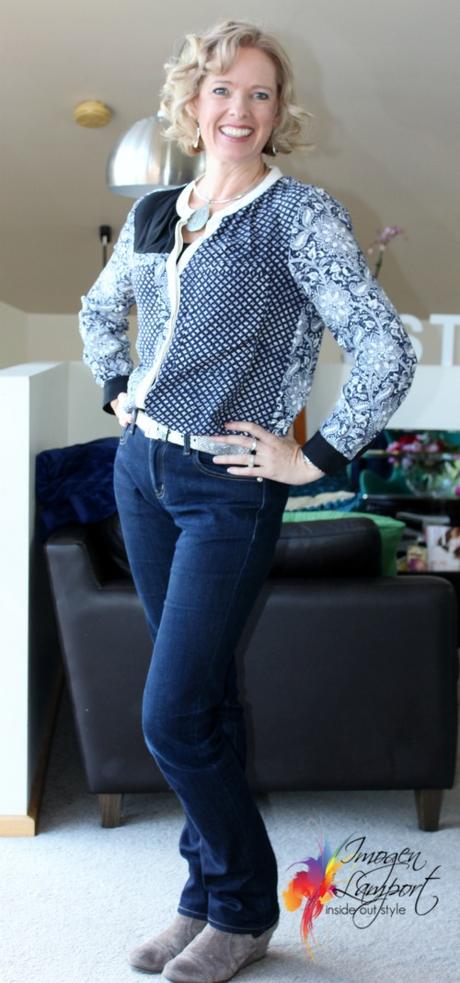 blue and white rebecca taylor blouse