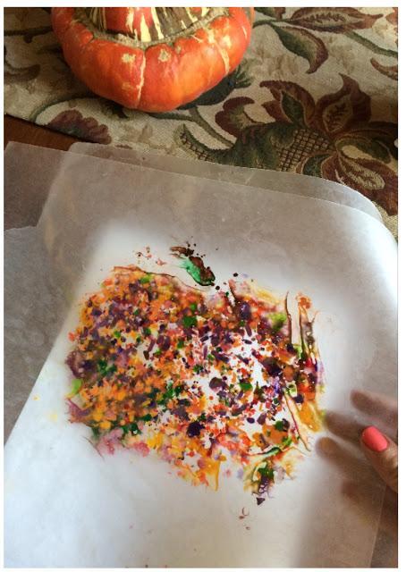 Easy FUN FALL Kids Craft! Crayon Stained Glass Pumpkins