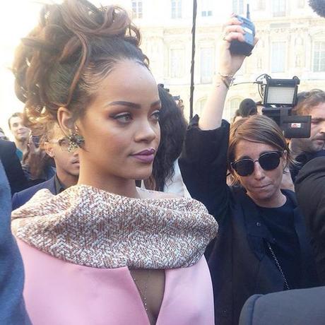 Rihanna Attends Dior’s Paris Fashion Show