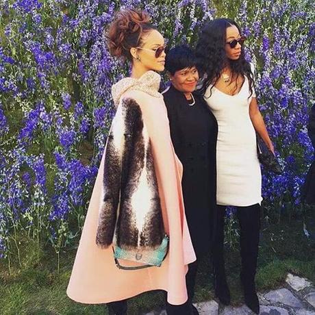 Rihanna Attends Dior’s Paris Fashion Show