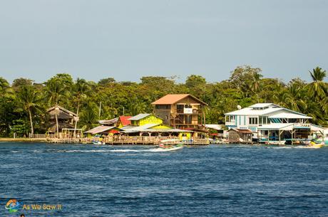 View across to Isla Carenero from Bocas Town Hotel