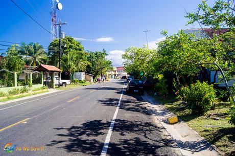 Walking the streets of Bocas Town