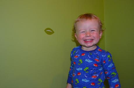 Smily child wearing Enchanted Forest and Friends pyjamas