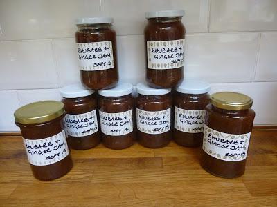 Rhubarb and Ginger Jam