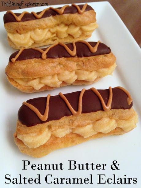 Peanut Butter & Caramel Eclairs: GBBO Week #8