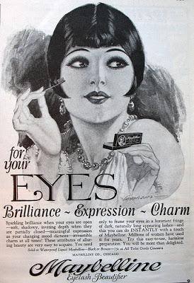 Maybelline's Silent Film  Models, Colleen Moore and Louise Brooks, both Beautiful and Brilliant in their own way