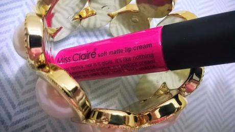 Miss Claire Soft Matte Lip Cream 07 Review, Swatch, Price & Application
