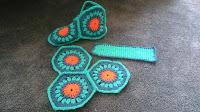 Unisex Crocheted Hexagon Slippers