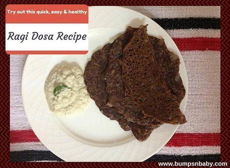 Quick Ragi Dosa Recipe for Toddlers and Kids