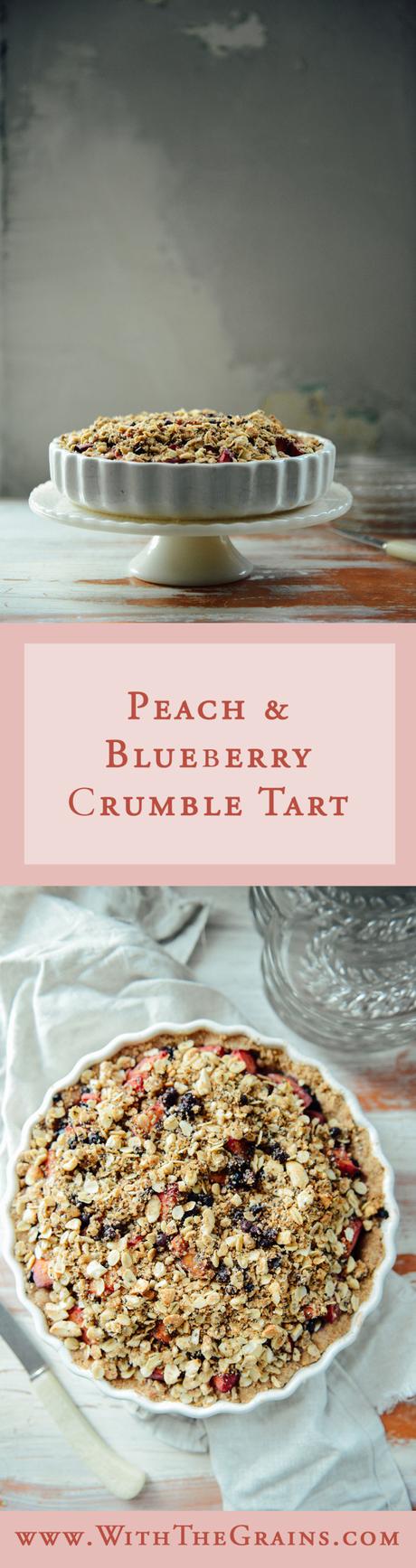 Peach Crumble Tart by With The Grains